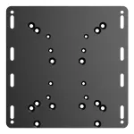 Moza Racing Flight Support Plate &ndash; adapter laikiklis skrydžio valdymo pagrindui, juodas, plieninis, 220 x 220 mm