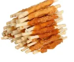 HILTON Chicken Wrap White Rawhide Stick skanumynas &scaron;unims &ndash; vi&scaron;tiena apvyniotos baltos odos lazdelės, 500 g