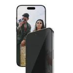 Apsauginis stiklas PanzerGlass SAFE. Privacy, Apple iPhone Air &ndash; grūdintas stiklas, itin platus dengimas, EasyAligner, atsparus įbrėžimams ir smūgiams