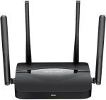 Stalinis mar&scaron;rutizatorius MERCUSYS MR25BE EasyMesh Wi‑Fi 7 dviejų juostų 2,4/5 GHz, 3600 Mbps, 3&times; Gigabit LAN, 4 i&scaron;orinės antenos