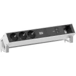Bachmann DESK2 3x CEE7/3 1x USB-C 100W 1x CM 0,2 m INOX