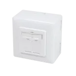 DSIT CAT5e UTP/STP pavir&scaron;inio montavimo sieninis lizdas, baltas, 1x RJ45, ekranuotas, LSA+ gnybtai