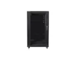 Lanberg FF01-6622-12B stelažo spinta 22U Laisvai pastatoma Juoda