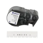 BRADY M4C-250-595-WT-BK baltas poliesterio termoperdavimo etikečių rulonas, skirtas BMP41/BMP51/BMP53/M511, 38,1 mm x 25,4 mm, 250 etikečių
