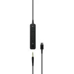 Ausinės EPOS ADAPT 165 USB-C II laidinės, lankeliu, biurui/skambučių centrui, USB Type-C, juodos