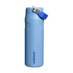 STANLEY IceFlow Bottle Flip Straw 2.0 0,71 L &scaron;viesiai mėlyna termo gertuvė su &scaron;iaudeliu