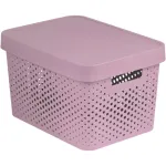 Curver Infinity perdirbta laikymo dėžė, 17 L, 36 x 27 x 22 cm, rožinė