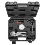 NEO TOOLS TOP-11-130 Stabdžių disko radialinio mu&scaron;imo matuoklio rinkinys su 0,01 mm ciferblatiniu indikatoriumi, 60 kg magnetiniu pagrindu, lanksčia svirtimi