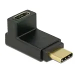 Adapteris USB-C lizdo orientacijos keitiklis DeLOCK 65914 USB Type-C Ki&scaron;tukas į Lizdą Juodas