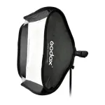 Godox SFGV8080 80x80cm sidabrinis softbox su Bowens tvirtinimu, 40&deg; tinkleliu, vidiniu ir i&scaron;oriniu difuzoriais, greitas paruo&scaron;imas
