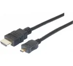 EXERTIS CONNECT Micro HDMI kabelis High Speed su Ethernet, auksuoti kontaktai, HDMI Type A į Micro HDMI Type D, 1,0 m 128490