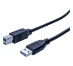Exertis Connect USB 3.0 Type-A vyri&scaron;ka į Type-B vyri&scaron;ka laidas, 0,5 m, juodas 532463