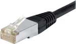 Exertis Connect 845038 Cat.6 F/UTP komutacinis kabelis, 0,5 m, juodas, plonas apsauginis įlinkimas