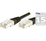 EXERTIS CONNECT Cat.6 F/UTP komutacinis kabelis, 1,5 m, juodas, plonas snagless apsauga 857943