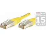 EXERTIS CONNECT Cat.5e F/UTP komutacinis kabelis, 0,3 m, geltonas 857090