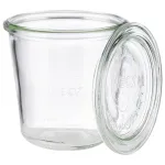 APS Weck stiklainis su dangteliu, smailėjančios formos, 290 ml, 6 dalių rinkinys, skersmuo 90 mm, auk&scaron;tis 90 mm (82352)