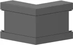 GGK BR 60x130/80-AE i&scaron;orinis kampas 60x130/80 RAL 9005 PVC (12793)