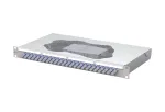 METZ CONNECT 24 prievadų SC-Duplex OS2 vienmodžio optinio pluo&scaron;to sujungimo pachpanelis, 1U 19 inch stelažo montavimas, &scaron;viesiai pilkas 150459E224-E