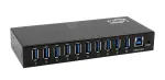 EXSYS EX-11290HMS USB 3.2 Gen 1 10 prievadų &scaron;akotuvas su 12V/5A maitinimo &scaron;altiniu