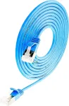 Wirewin Light tinklo kabelis U/FTP Cat 6a mėlynas 0,1 m plonas PKW-LIGHT-STP-K6A 0.1 BL