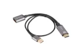 Adapteris HDMI(M)-DisplayPort(M) 4K 20 cm LANBERG AD-HD-DP-0