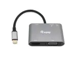 Adapteris Equip USB-C 5 in 1 Multifunkcinis
