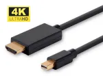 MicroConnect MDPHDMI2B-4K vaizdo kabelio adapteris 2 m Mini DisplayPort &rarr; HDMI A tipas (standartinis), juodas