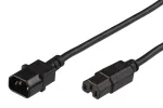 Microconnect PE011400 maitinimo laidas juodas 2,5 m C14 ki&scaron;tukas C15 jungtis