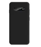 eSTUFF MADRID ES673154-BULK galinis dangtelis, skirtas Samsung Galaxy S10, silikoninis, juodas
