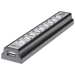 Manhattan USB-A 10 prievadų stalinis USB centras, 10x USB-A prievadai, 480 Mbps (USB 2.0), maitinimas per USB arba i&scaron;oriniu maitinimo &scaron;altiniu (neįtrauktas)
