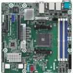 ASRock X570D4U-2L2T/BCM pagrindinė plok&scaron;tė AMD X570 Socket AM4 micro ATX