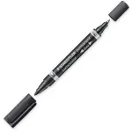 Nuolatinis markeris Staedtler Lumocolor Duo Fine/Bullet Tip juodas