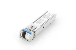 DIGITUS 1.25 Gbps BiDi WDM SFP modulis, iki 20 km su DDM palaikymu, vienmodis, LC Simplex jungtis 1000Base-LX, Tx1310nm/Rx1550nm
