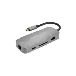 USB &scaron;akotuvas Terratec Connect C8 USB 2.0 Type-C pilka