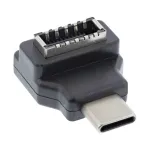 InLine USB 3.2 adapteris, USB-C ki&scaron;tukas į vidinį USB-E priekinio skydelio lizdą