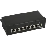 InLine Patch Panel Cat.6 8 prievadų stalinis juodas RAL9005