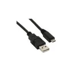 USB kabelis S/CONN 3m USB2.0 A&ndash;microUSB2.0 B juodas