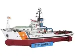 REVELL plastikinis laivo modelis Kustwacht Waker 1:200 &ndash; detalus surinkimo rinkinys