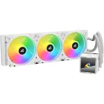 Vandens au&scaron;intuvas CPU &bdquo;All-in-One&ldquo; Sharkoon S60 ARGB White 360mm radiatorius