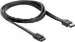 SATA kabelis DeLOCK 85810 1 m SATA 7 kontaktų eSATA juodas