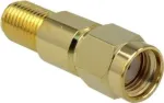 Koaksialinis adapteris RP-SMA &rarr; RP-SMA DeLOCK 89993, 50 &Omega;, auksinis
