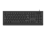 CONCEPTRONIC USB klaviatūra su i&scaron;maniąja ID kortelių skaitytuvu KAYNE01IT &mdash; pilno dydžio 105 klavi&scaron;ų, itali&scaron;kas i&scaron;dėstymas, laidinė, 1,5 m laidas, juoda