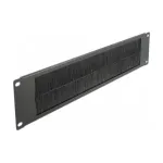 DeLOCK 19 inch kabelių tvarkymo &scaron;epečių juosta 2U juoda