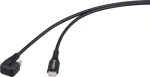 Renkforce USB 2.0 kabelis su USB-C ki&scaron;tuku, pasuktas 180&deg;, juodas (RF-6721078)