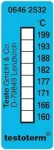 Testo 0646 2532 temperatūros matavimo juostelės, 50 x 18 mm