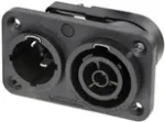 Neutrik NAC3PX-TOP - Ki&scaron;tukas, CuSn0.2, juodas, varis, poliamidas, nerūdijantis plienas, varis, vario lydinys, 2,5 mm&sup2;