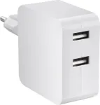 VOLTCRAFT SPS-2400/2+WH-N VC-11331785 USB įkroviklio lizdas, i&scaron;ėjimo srovė (maks.) 4800 mA, 2 x USB
