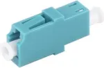 S/CONN 07-60002 optinio pluo&scaron;to adapteris LC/LC simpleksas, aqua spalvos