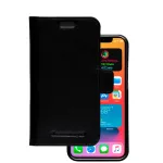 Dėklas-piniginė dbramante1928 Lynge, skirtas iPhone 12 mini 5,4 colio &ndash; juodas, 3 kortelių ki&scaron;enės