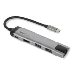 Verbatim 49141 USB-C dokas / prievadų replikatorius USB 3.2 Gen 1 Type-C, juodas, sidabrinis